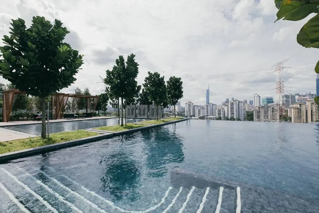 New M Vertica 3Bedroom 8Pax Infinity Pool Mrt中文房东 Kuala Lumpur Apartment